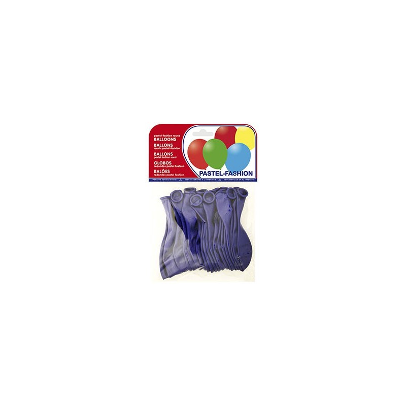 Globo 100% latex biodegradable azul marino bolsa de 20 unidades
