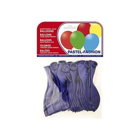 Globo 100% latex biodegradable azul marino bolsa de 20 unidades