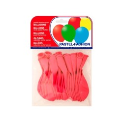 Globo 100% latex biodegradable pastel fucsia bolsa de 20 unidades