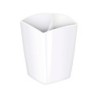 Cubilete portalapices cep blanco opaco plastico magnetico 78x74x95 mm