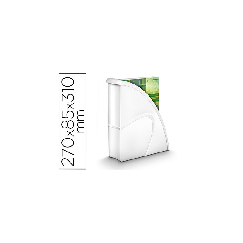 Revistero cep plastico uso vertical / horizontal blanco 85x270x310 mm Revistero cep plastico uso vertical / horizontal blanco 85x270x310 mm