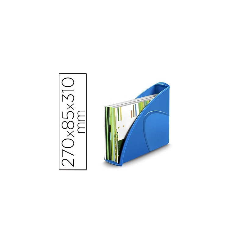 Revistero cep plastico uso vertical / horizontal azul 85x270x310 mm Revistero cep plastico uso vertical / horizontal azul 85x270x310 mm