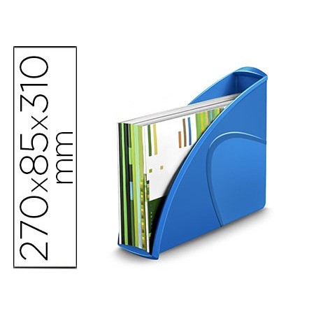 Revistero cep plastico uso vertical / horizontal azul 85x270x310 mm