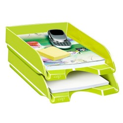 Bandeja sobremesa cep plastico verde 257x348x66 mm