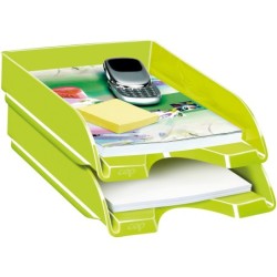 Bandeja sobremesa cep plastico verde 257x348x66 mm