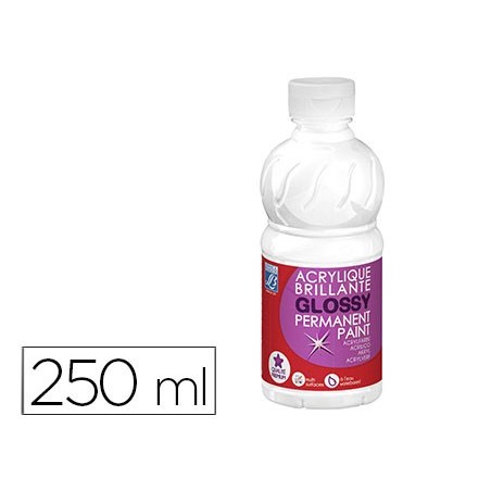 Pintura acrilica l&b brillo blanco bote de 250 ml