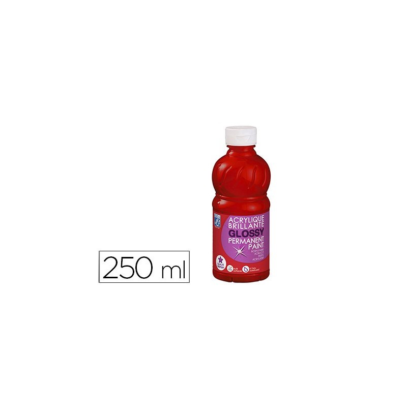 Pintura acrilica l&b brillo rojo primario bote de 250 ml Pintura acrilica l&b brillo rojo primario bote de 250 ml