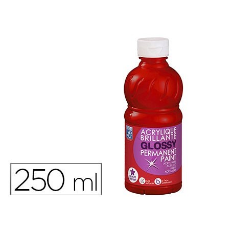 Pintura acrilica l&b brillo rojo primario bote de 250 ml
