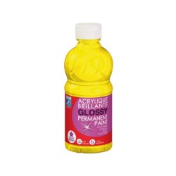 Pintura acrilica l&b brillo amarillo primario bote de 250 ml