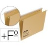Carpeta colgante fade tiki folio prolongado visor superior 290 mm efecto lupa kraft eco 230 g/m lomo v