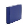 Carpeta proyectos pardo folio lomo 30 mm carton forrado azul con broche