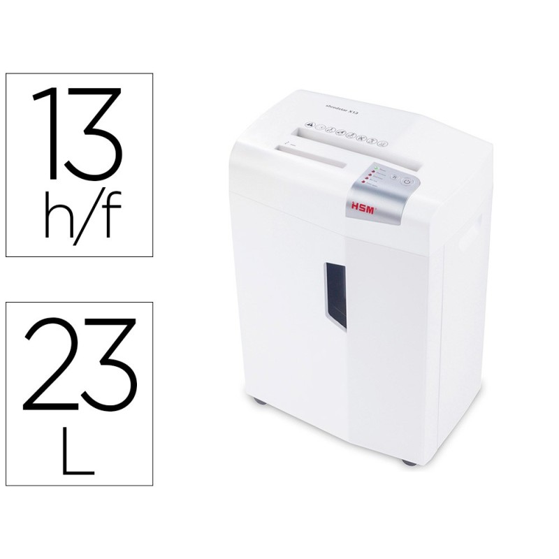 Destructora de documentos hsm shredstar x13 capacidad de corte 13 h en particulas destruyegrapas clips cd y tarjetas Destructora de documentos hsm shredstar x13 capacidad de corte 13 h en particulas destruyegrapas clips cd y tarjetas