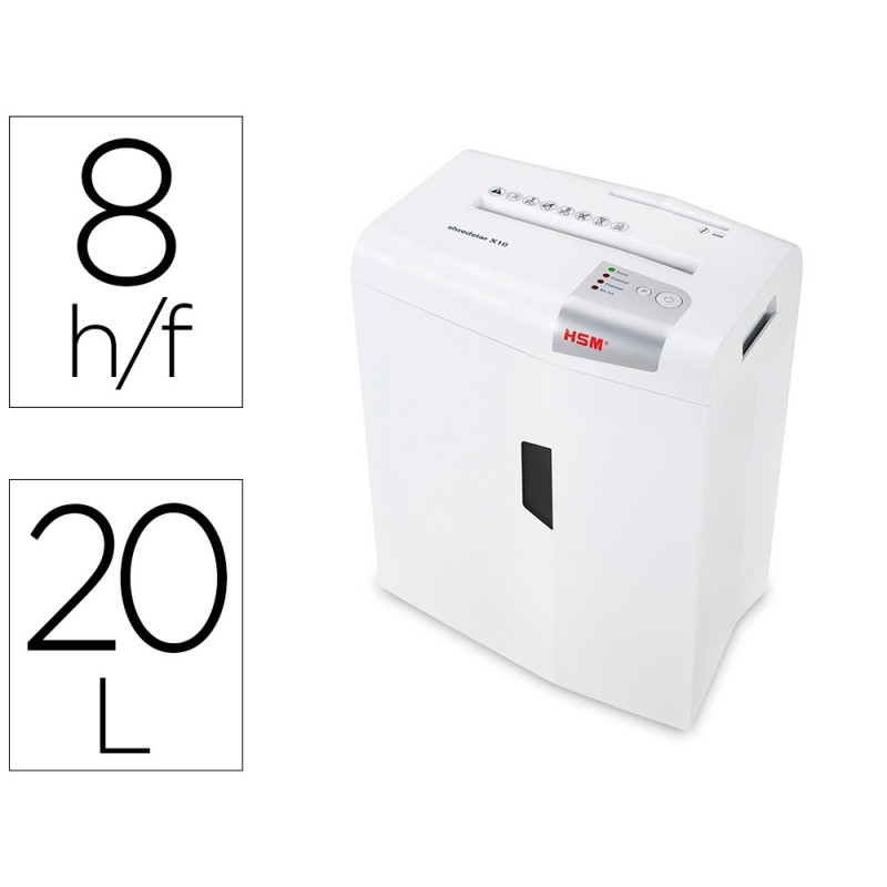 Destructora de documentos hsm shredstar x10 capacidad de corte 10h en particulas destruye grapas clips cd y tarjetas Destructora de documentos hsm shredstar x10 capacidad de corte 10h en particulas destruye grapas clips cd y tarjetas