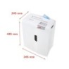 Destructora de documentos hsm shredstar x10 capacidad de corte 10h en particulas destruye grapas clips cd y tarjetas