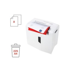 Destructora de documentos hsm shredstar x8 capacidad de corte 8 h en particulas destruye grapas clips cd y tarjetas