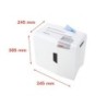 Destructora de documentos hsm shredstar x5 capacidad de corte 5 h en particulas destruye grapas clips cd y tarjetas