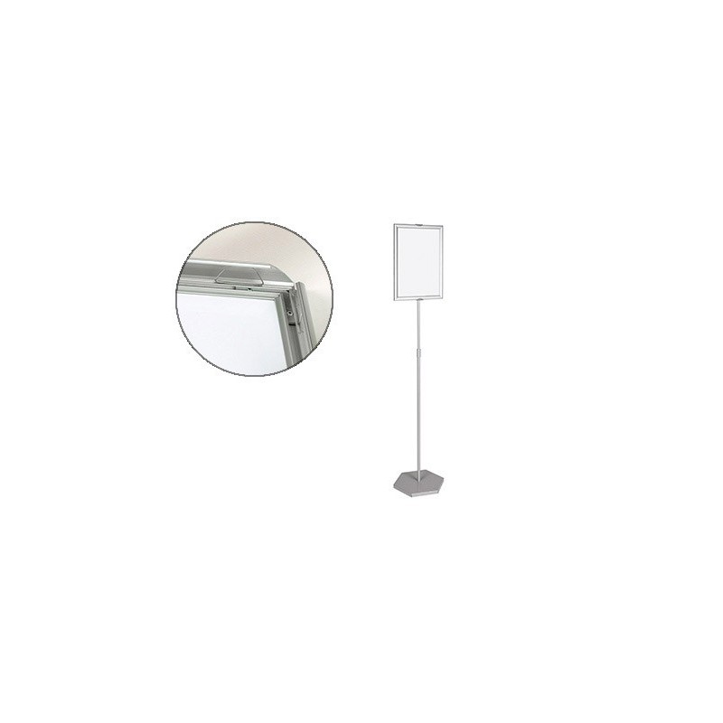 Expositor de pie bi-office para formatos a3 ajustable en altura 102 cm Expositor de pie bi-office para formatos a3 ajustable en altura 102 cm
