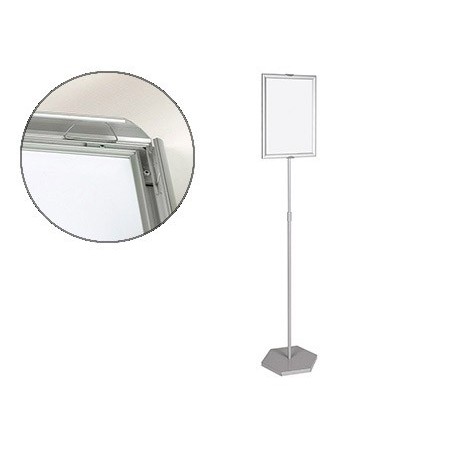 Expositor de pie bi-office para formatos a3 ajustable en altura 102 cm