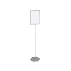 Expositor de pie bi-office para formatos a3 ajustable en altura 102 cm