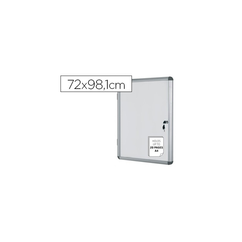 Vitrina de anuncios bi-office fondo magnetico extraplana de interior 720x981 mm Vitrina de anuncios bi-office fondo magnetico extraplana de interior 720x981 mm