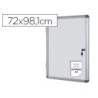 Vitrina de anuncios bi-office fondo magnetico extraplana de interior 720x981 mm
