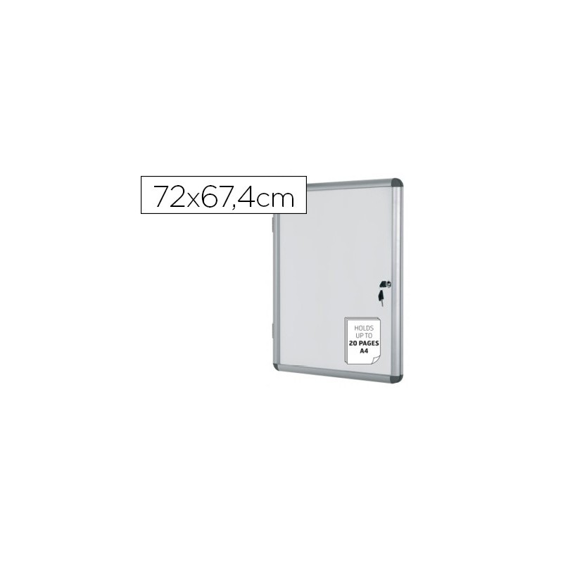 Vitrina de anuncios bi-office fondo magnetico extraplana de interior 720x674 mm Vitrina de anuncios bi-office fondo magnetico extraplana de interior 720x674 mm