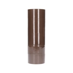 Cinta adhesiva q-connect polipropileno havana 100 mt x 50 mm para embalaje