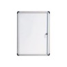 Vitrina de anuncios bi-office fondo magnetico extraplana de interior 710x664 mm