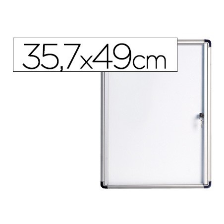 Vitrina de anuncios bi-office fondo magnetico extraplana de interior 357x490 mm