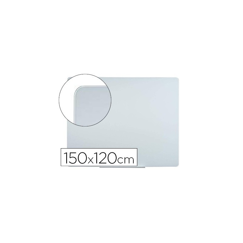 Pizarra blanca bi-office cristal magnetica 150x120 cm