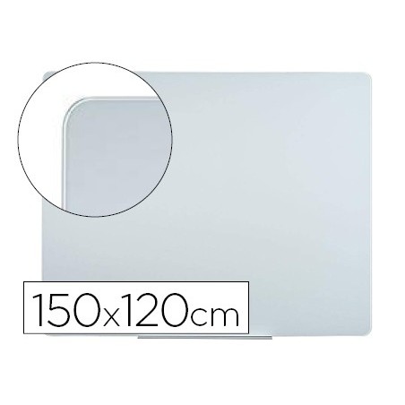 Pizarra blanca bi-office cristal magnetica 150x120 cm