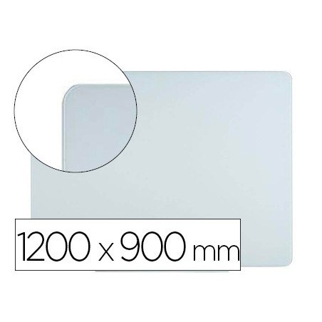 Pizarra blanca bi-office cristal magnetica 1200x900 mm