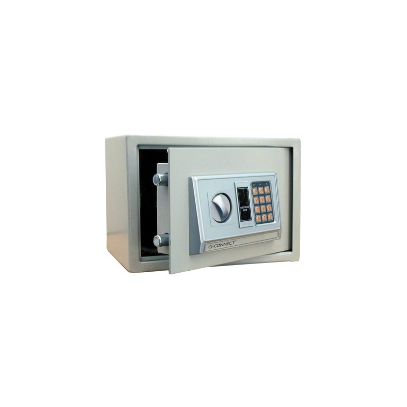 Caja de seguridad q-connect electronica clave digital capacidad 10l con accesorios fijacion 310x200x200 mm