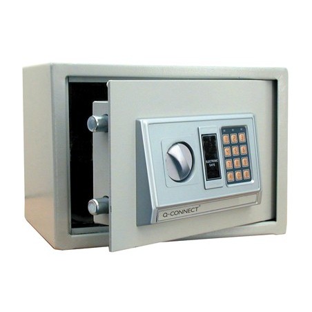Caja de seguridad q-connect electronica clave digital capacidad 10l con accesorios fijacion 310x200x200 mm