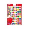 Gomets apli autoadhesivo formas surtidas multicolor blister de 6 hojas