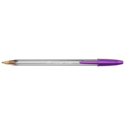 Boligrafo bic cristal fun morado punta 1,6 mm