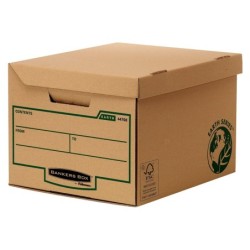 Cajon fellowes carton reciclado para almacenamiento de archivadores capacidad 6 cajas de archivo 80 mm