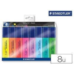 Rotulador staedtler textsurfer 364 fluorescente bolsa de 6 unidades colores surtidos  2 regalo