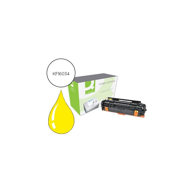 Toner q-connect compatible hp ce412a color laserjet m351a / 451dn / 451nw / 375nw / 475dn amarillo 2.600 pag