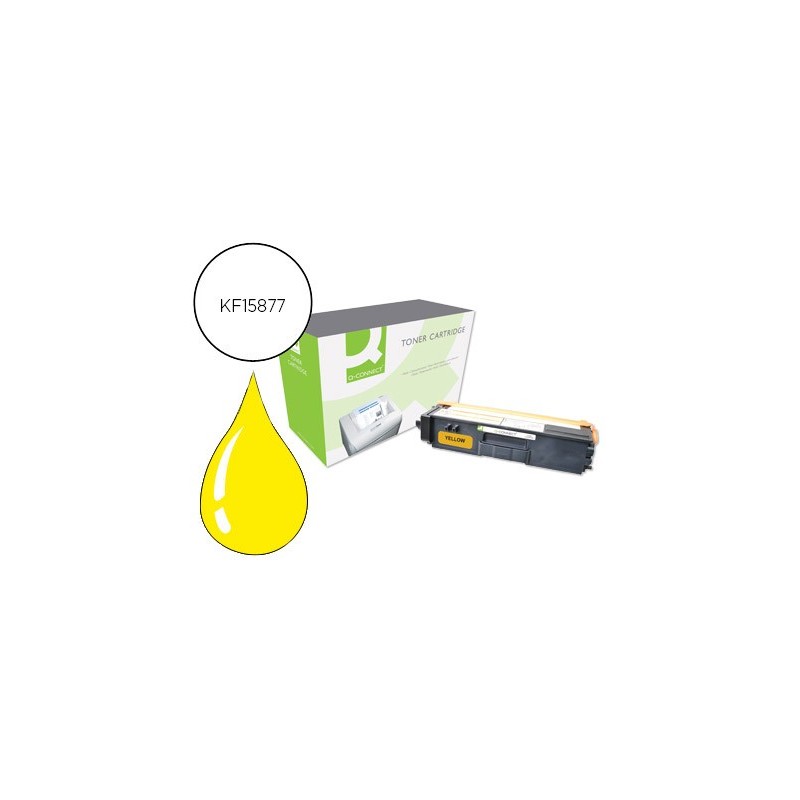 Toner q-connect compatible brother tn325y hl-4140cn / 4150cdn / 4570cdw / 4570cdwt / dcp 9055 amarillo 3.500 pag