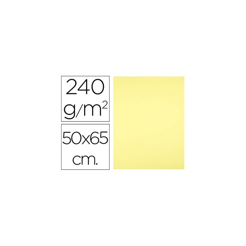 Cartulina liderpapel 50x65 cm 240 g/m2 amarillo medio