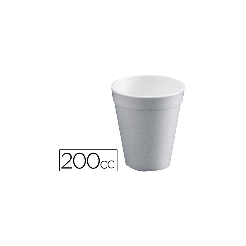 Vaso termico de poliexpan 200cc paquete de 50 unidades