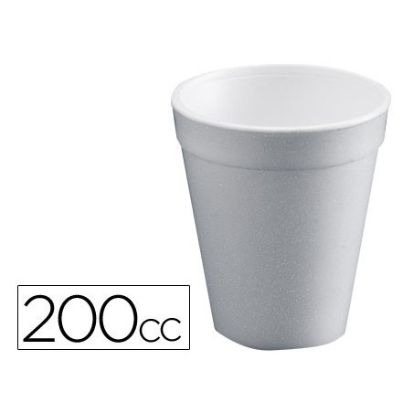 Vaso termico de poliexpan 200cc paquete de 50 unidades