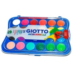 Acuarela giotto 24 colores con pincel estuche de plastico