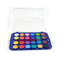 Acuarela giotto 24 colores con pincel estuche de plastico