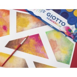 Acuarela giotto 24 colores con pincel estuche de plastico