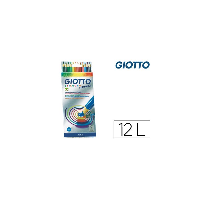 Lapices de colores giotto stilnovo acuarelables caja de 12 colores surtidos Lapices de colores giotto stilnovo acuarelables caja de 12 colores surtidos