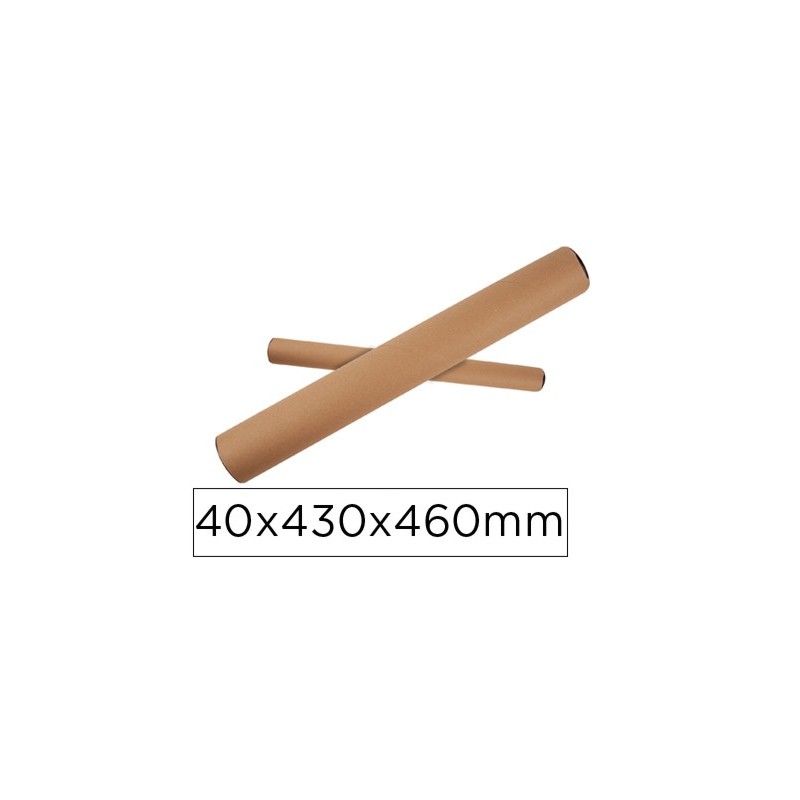 Tubo de carton apli portadocumentos tapa plastico 40x430x460 mm