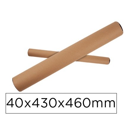 Tubo de carton apli portadocumentos tapa plastico 40x430x460 mm