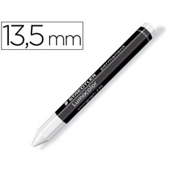 Cera staedtler para marcar blanco lumocolor permanente omnigraph 236 caja de 12 unidades